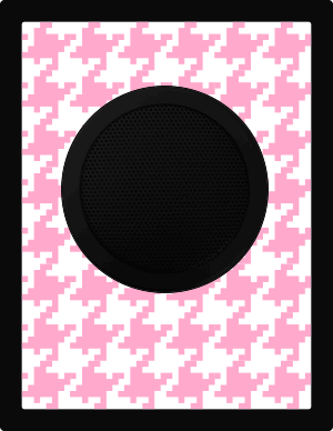 Houndstooth, Pink and White